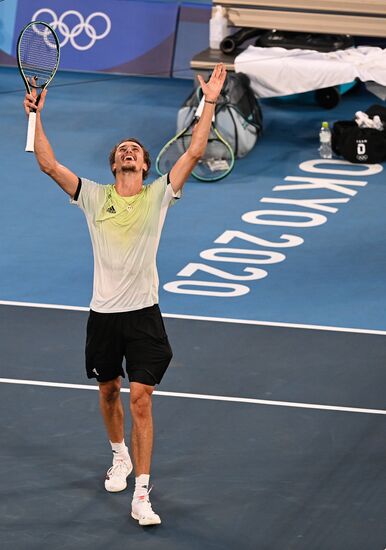 Japan Olympics 2020 Tennis Men Singles Zverev - Khachanov