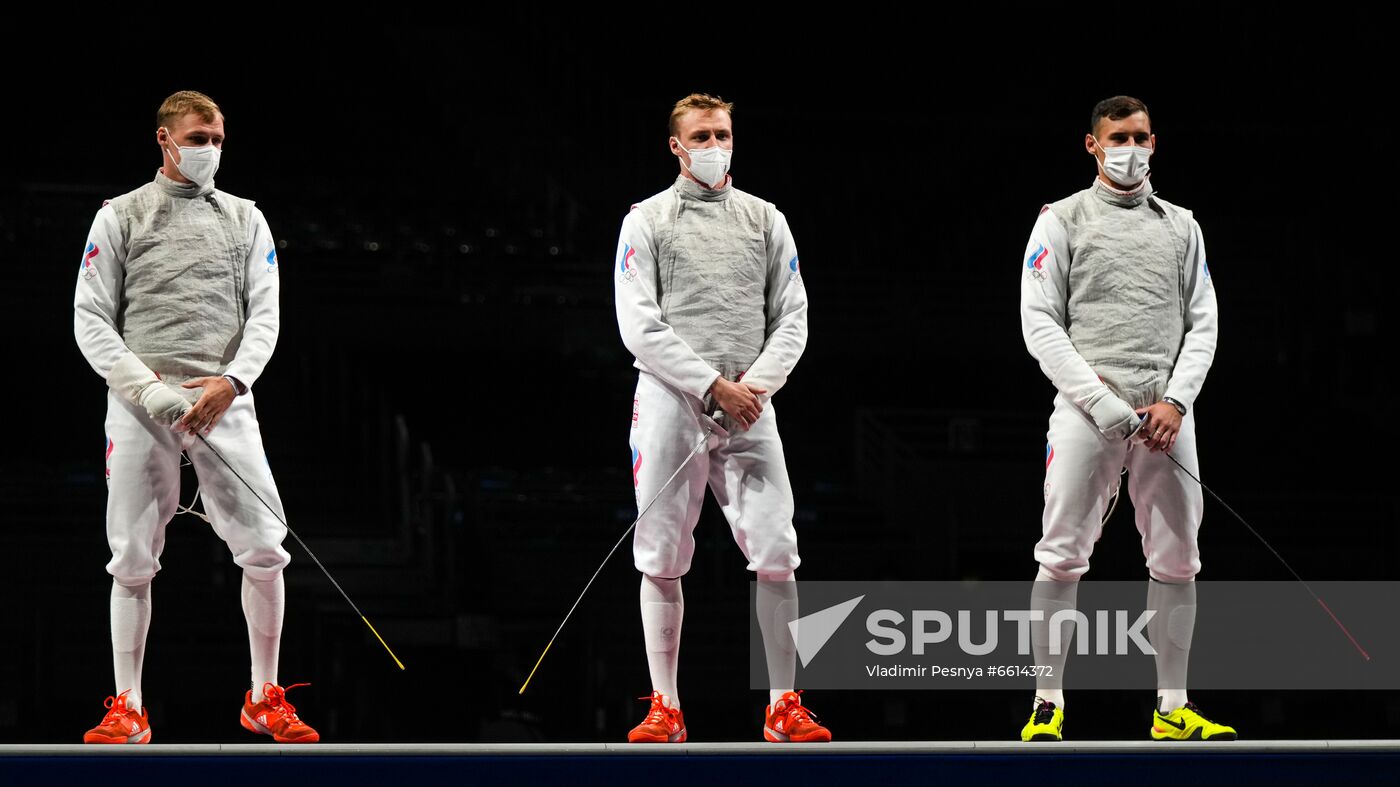 Japan Olympics 2020 Fencing Men Foil Team