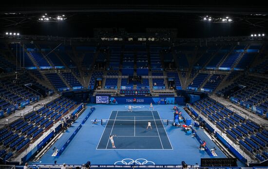 Japan Olympics 2020 Tennis Mixed Doubles Pavlyuchenkova/Rublev - Vesnina/Karatsev