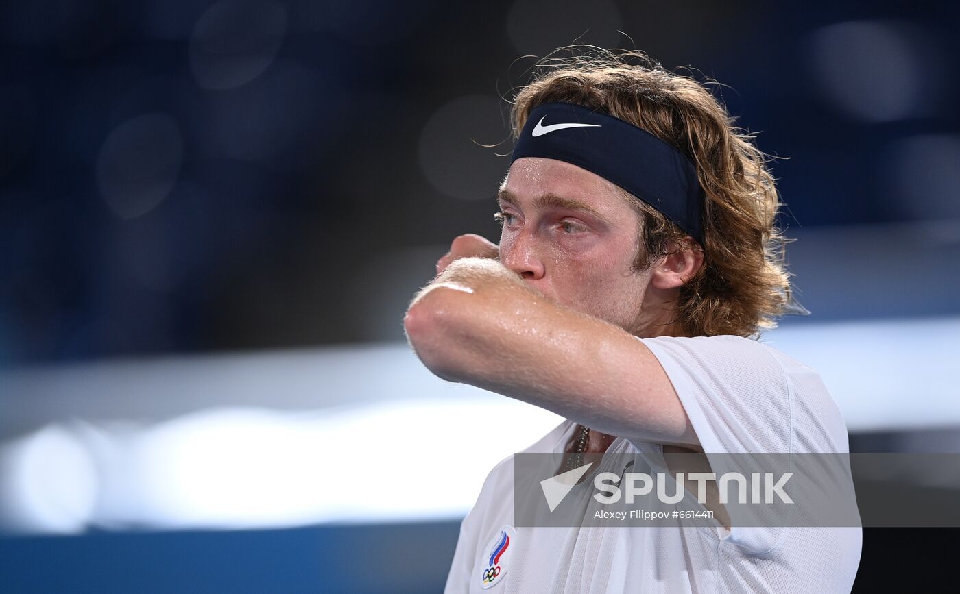 Japan Olympics 2020 Tennis Mixed Doubles Pavlyuchenkova/Rublev - Vesnina/Karatsev