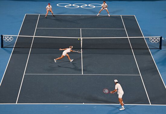 Japan Olympics 2020 Tennis Mixed Doubles Pavlyuchenkova/Rublev - Vesnina/Karatsev