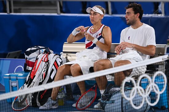 Japan Olympics 2020 Tennis Mixed Doubles Pavlyuchenkova/Rublev - Vesnina/Karatsev