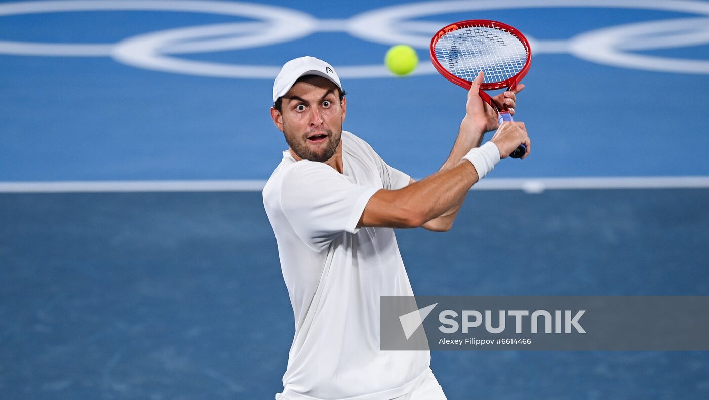 Japan Olympics 2020 Tennis Mixed Doubles Pavlyuchenkova/Rublev - Vesnina/Karatsev