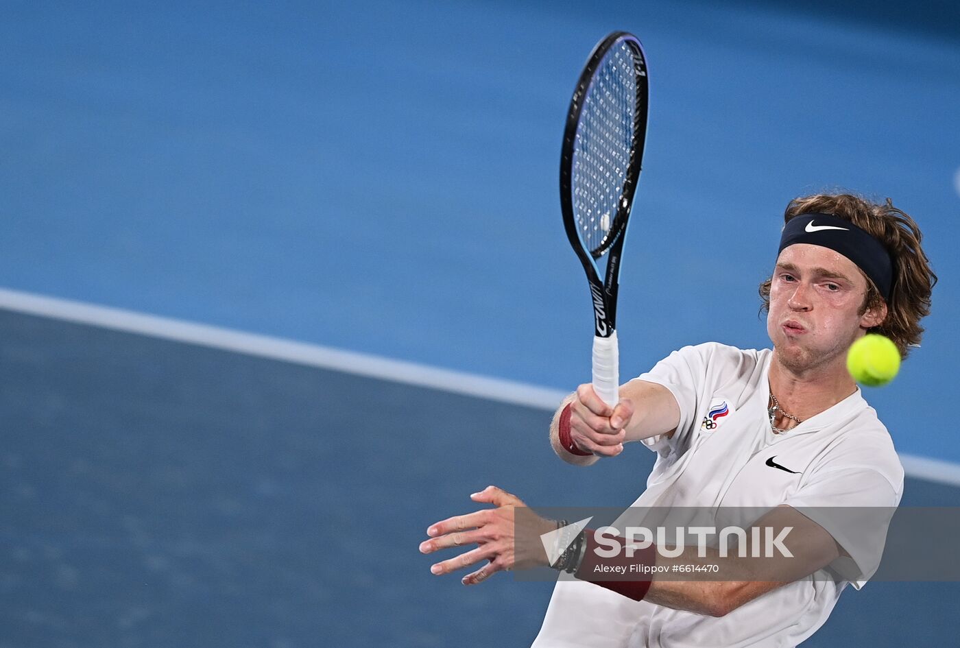 Japan Olympics 2020 Tennis Mixed Doubles Pavlyuchenkova/Rublev - Vesnina/Karatsev