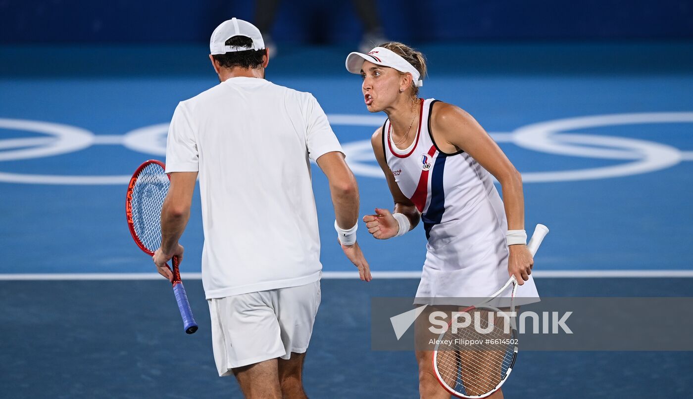 Japan Olympics 2020 Tennis Mixed Doubles Pavlyuchenkova/Rublev - Vesnina/Karatsev