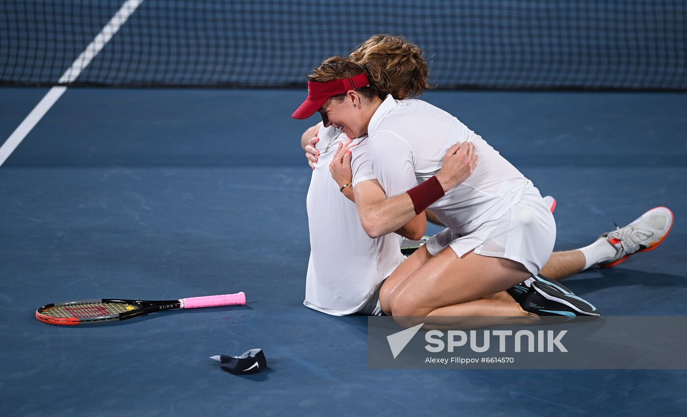 Japan Olympics 2020 Tennis Mixed Doubles Pavlyuchenkova/Rublev - Vesnina/Karatsev