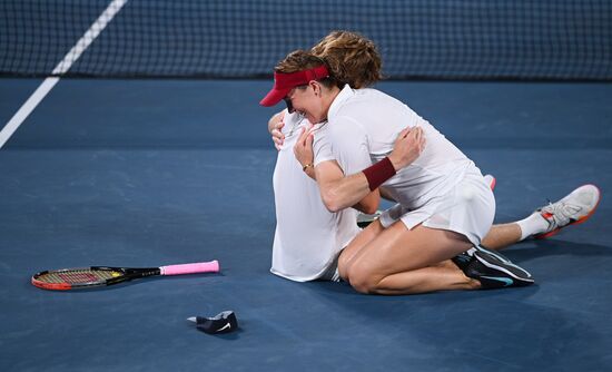 Japan Olympics 2020 Tennis Mixed Doubles Pavlyuchenkova/Rublev - Vesnina/Karatsev