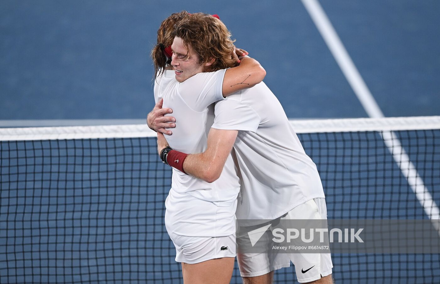 Japan Olympics 2020 Tennis Mixed Doubles Pavlyuchenkova/Rublev - Vesnina/Karatsev