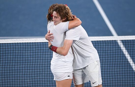 Japan Olympics 2020 Tennis Mixed Doubles Pavlyuchenkova/Rublev - Vesnina/Karatsev
