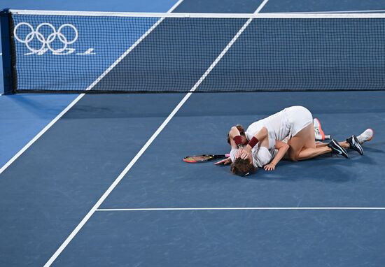 Japan Olympics 2020 Tennis Mixed Doubles Pavlyuchenkova/Rublev - Vesnina/Karatsev
