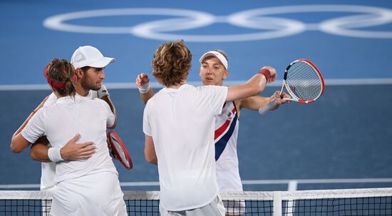 Japan Olympics 2020 Tennis Mixed Doubles Pavlyuchenkova/Rublev - Vesnina/Karatsev