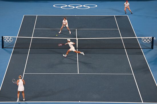 Japan Olympics 2020 Tennis Mixed Doubles Pavlyuchenkova/Rublev - Vesnina/Karatsev