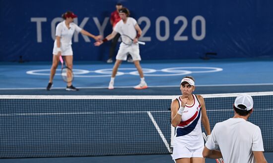 Japan Olympics 2020 Tennis Mixed Doubles Pavlyuchenkova/Rublev - Vesnina/Karatsev