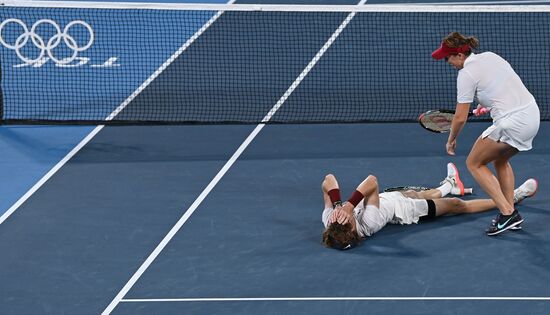 Japan Olympics 2020 Tennis Mixed Doubles Pavlyuchenkova/Rublev - Vesnina/Karatsev