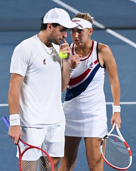 Japan Olympics 2020 Tennis Mixed Doubles Pavlyuchenkova/Rublev - Vesnina/Karatsev