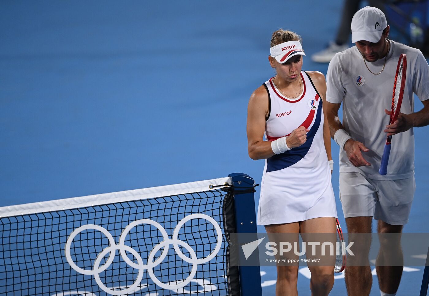 Japan Olympics 2020 Tennis Mixed Doubles Pavlyuchenkova/Rublev - Vesnina/Karatsev