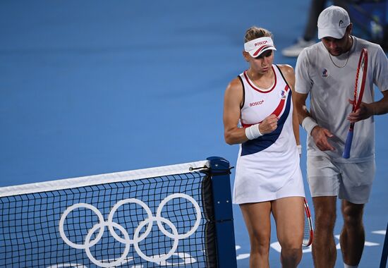 Japan Olympics 2020 Tennis Mixed Doubles Pavlyuchenkova/Rublev - Vesnina/Karatsev