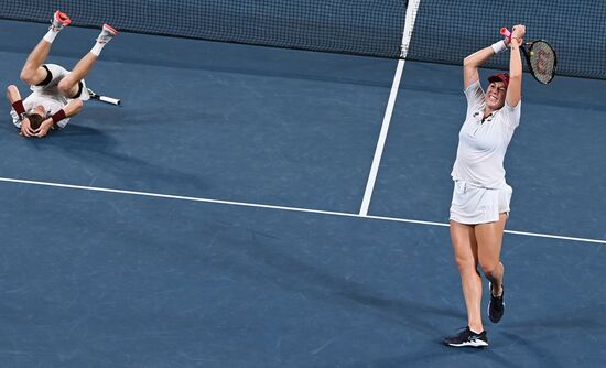 Japan Olympics 2020 Tennis Mixed Doubles Pavlyuchenkova/Rublev - Vesnina/Karatsev