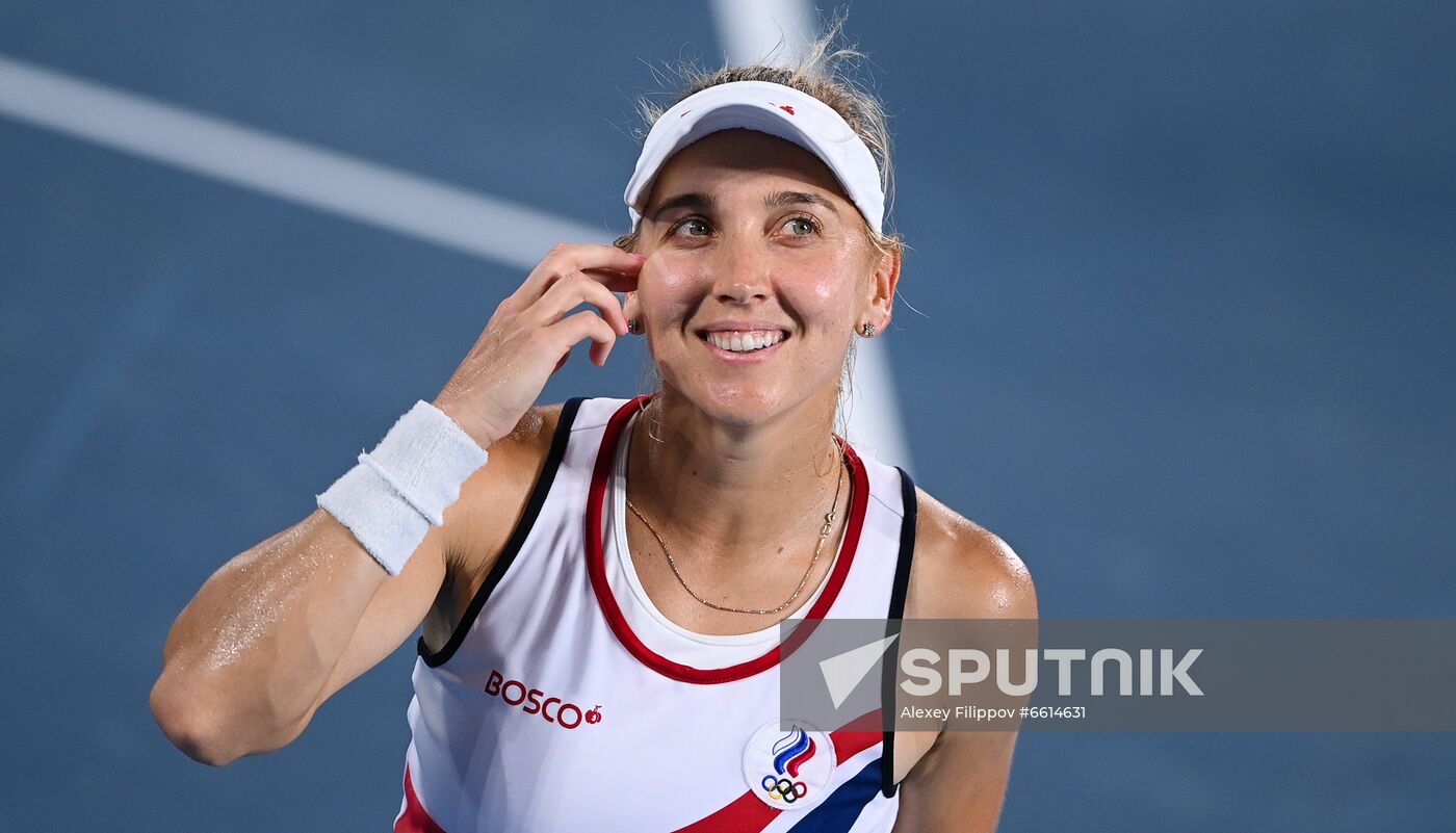 Japan Olympics 2020 Tennis Mixed Doubles Pavlyuchenkova/Rublev - Vesnina/Karatsev