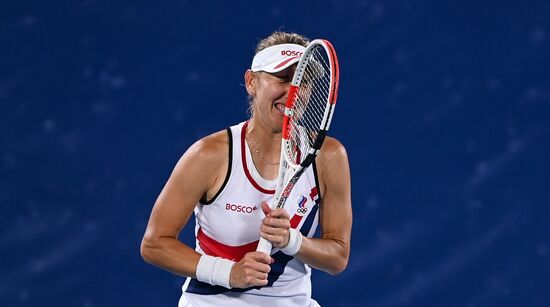 Japan Olympics 2020 Tennis Mixed Doubles Pavlyuchenkova/Rublev - Vesnina/Karatsev