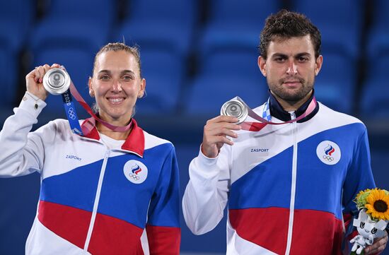 Japan Olympics 2020 Tennis Mixed Doubles Pavlyuchenkova/Rublev - Vesnina/Karatsev