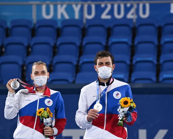 Japan Olympics 2020 Tennis Mixed Doubles Pavlyuchenkova/Rublev - Vesnina/Karatsev