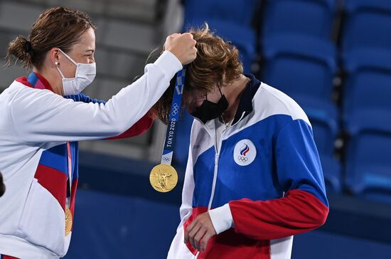 Japan Olympics 2020 Tennis Mixed Doubles Pavlyuchenkova/Rublev - Vesnina/Karatsev
