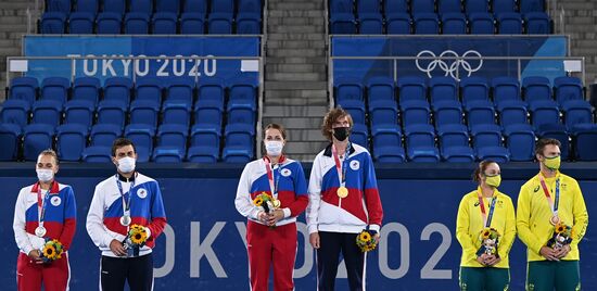 Japan Olympics 2020 Tennis Mixed Doubles Pavlyuchenkova/Rublev - Vesnina/Karatsev