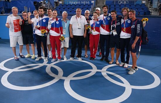 Japan Olympics 2020 Tennis Mixed Doubles Pavlyuchenkova/Rublev - Vesnina/Karatsev