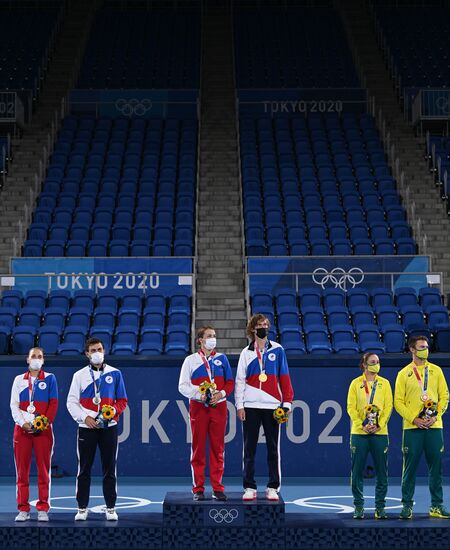 Japan Olympics 2020 Tennis Mixed Doubles Pavlyuchenkova/Rublev - Vesnina/Karatsev