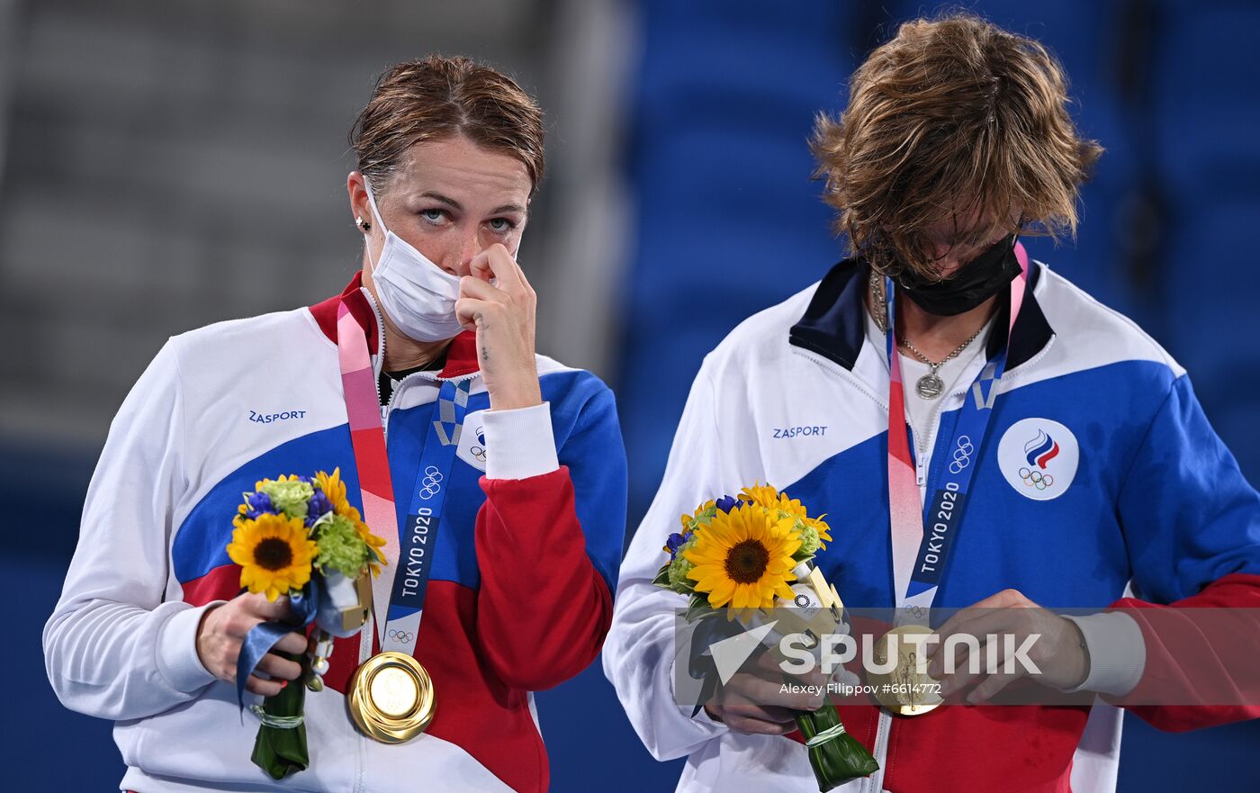 Japan Olympics 2020 Tennis Mixed Doubles Pavlyuchenkova/Rublev - Vesnina/Karatsev