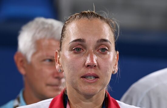 Japan Olympics 2020 Tennis Mixed Doubles Pavlyuchenkova/Rublev - Vesnina/Karatsev