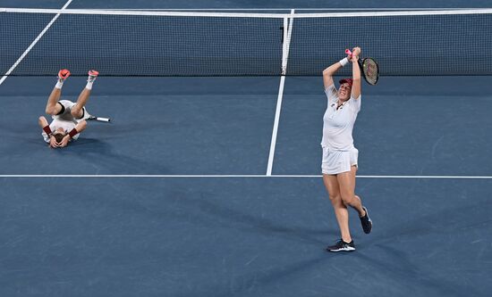 Japan Olympics 2020 Tennis Mixed Doubles Pavlyuchenkova/Rublev - Vesnina/Karatsev