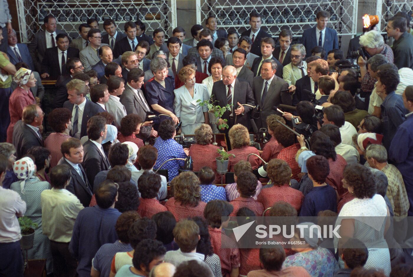 Mikhail Gorbachev's trip to Kazakhstan