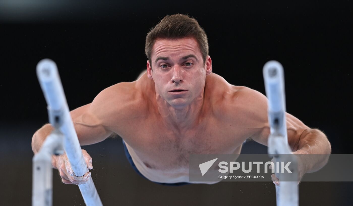 Japan Olympics 2020 Artistic Gymnastics Men Parallel Bars