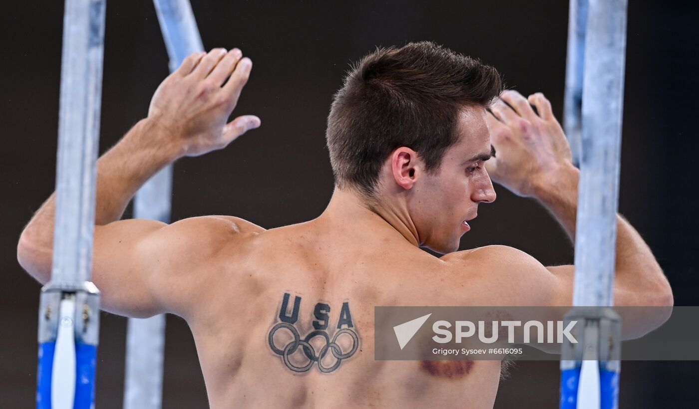 Japan Olympics 2020 Artistic Gymnastics Men Parallel Bars