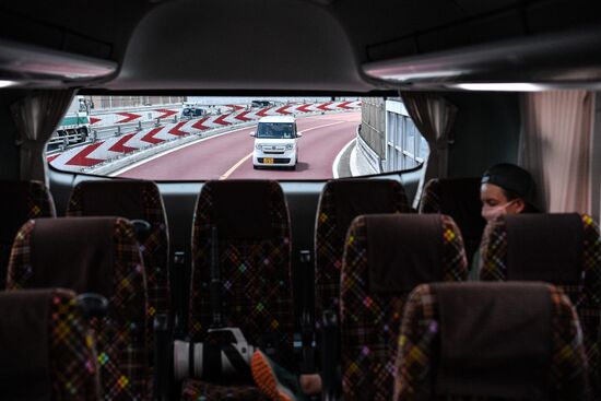 Japan Olympics 2020 Tokyo From Inside a Bus