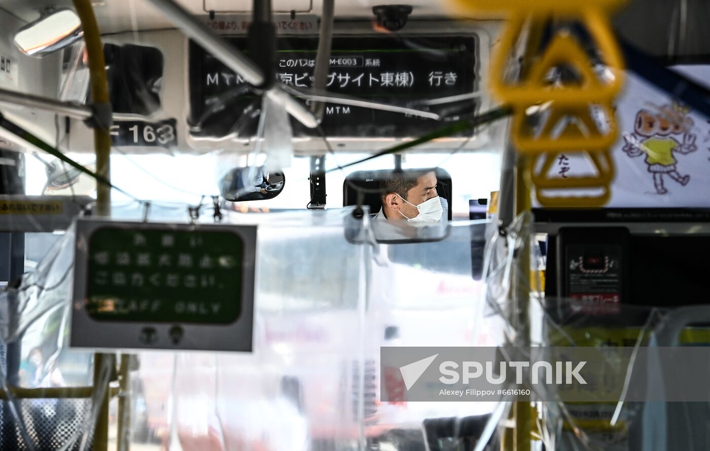 Japan Olympics 2020 Tokyo From Inside a Bus