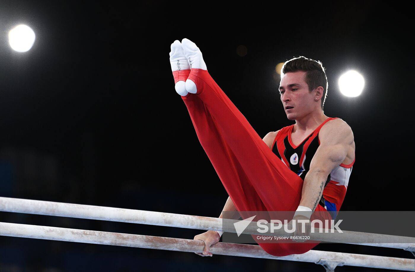 Japan Olympics 2020 Artistic Gymnastics Men Parallel Bars