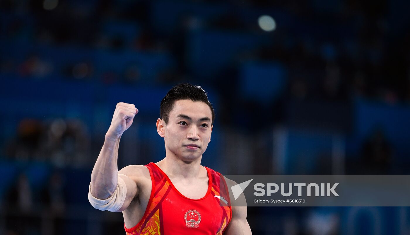 Japan Olympics 2020 Artistic Gymnastics Men Parallel Bars