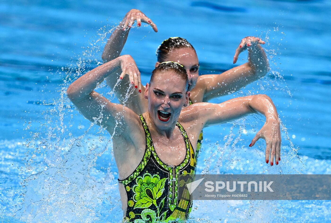 Japan Olympics 2020 Artistic Swimming Duet Technical Routine