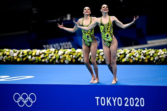 Japan Olympics 2020 Artistic Swimming Duet Technical Routine