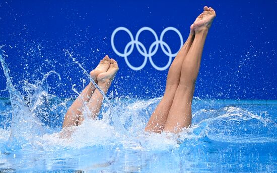 Japan Olympics 2020 Artistic Swimming Duet Technical Routine
