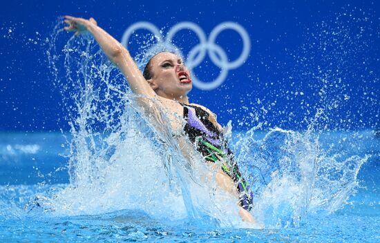 Japan Olympics 2020 Artistic Swimming Duet Free Routine