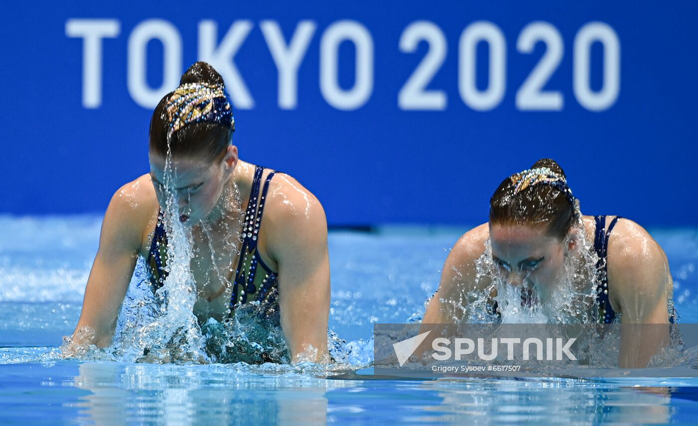 Japan Olympics 2020 Artistic Swimming Duet Free Routine