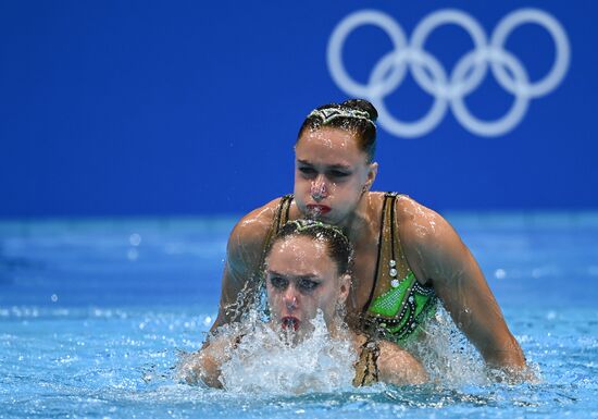 Japan Olympics 2020 Artistic Swimming Duet Free Routine