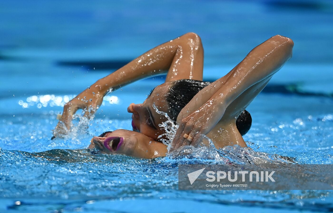 Japan Olympics 2020 Artistic Swimming Duet Free Routine