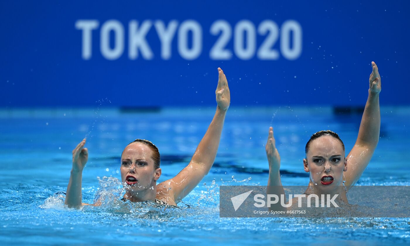 Japan Olympics 2020 Artistic Swimming Duet Free Routine