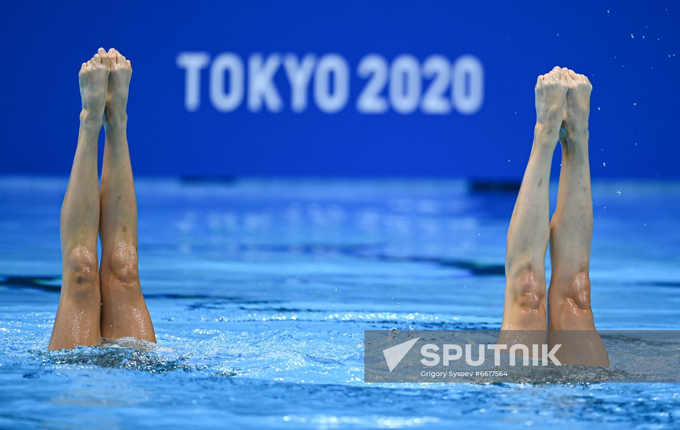 Japan Olympics 2020 Artistic Swimming Duet Free Routine