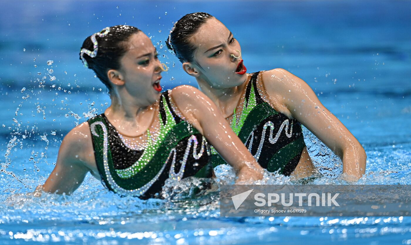 Japan Olympics 2020 Artistic Swimming Duet Free Routine